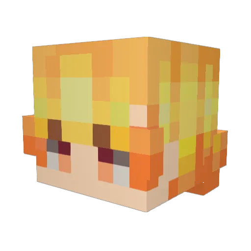 ITzSTUPID Minecraft avatar head, 3D render