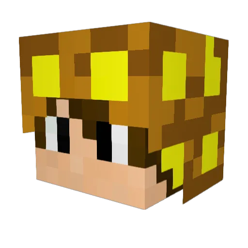 ITzUniconPvP Minecraft avatar head, 3D render