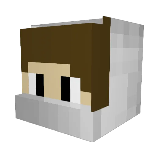 ITzZ_slim Minecraft avatar head, 3D render