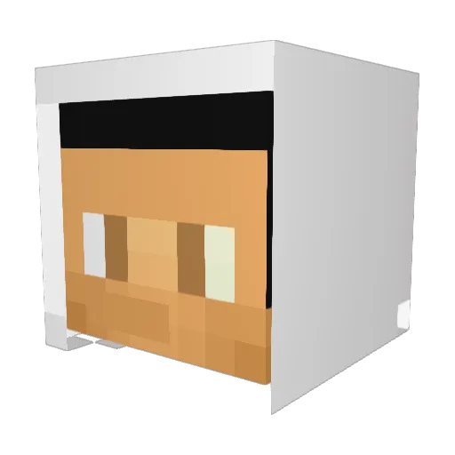 ITz_Warrior Minecraft avatar head, 3D render