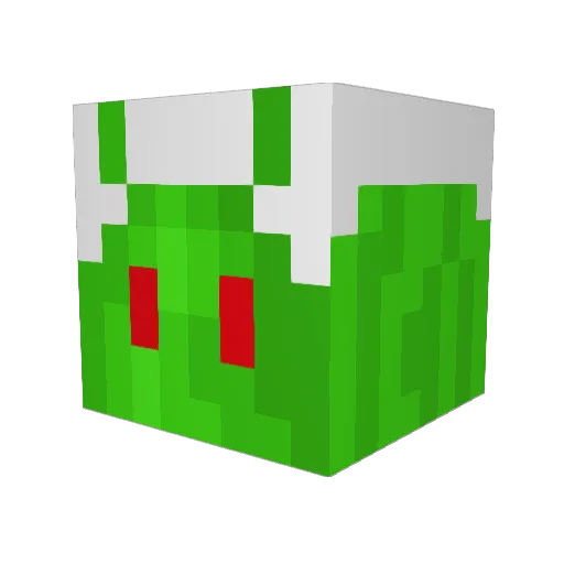 IULOVELY Minecraft avatar head, 3D render