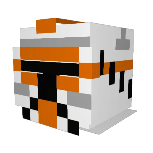 IUseAimWare Minecraft avatar head, 3D render