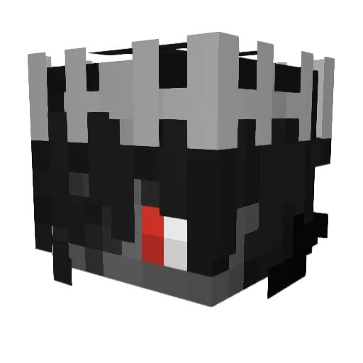 IV0227 Minecraft avatar head, 3D render