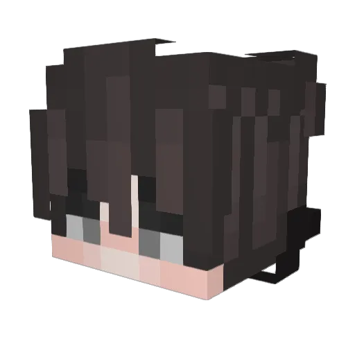 IV4ng Minecraft avatar head, 3D render