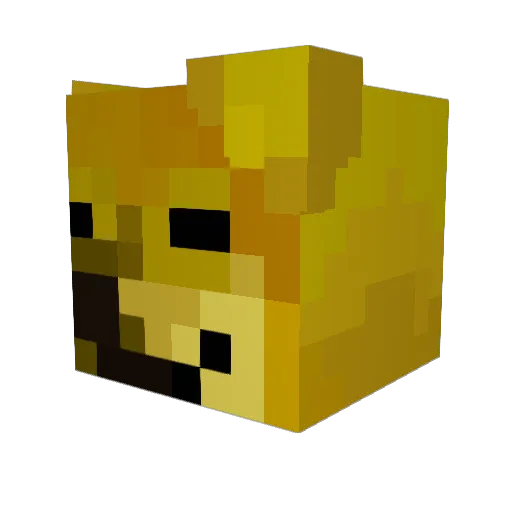 IVANCII Minecraft avatar head, 3D render