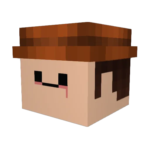 IVANTO Minecraft avatar head, 3D render