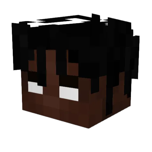 IVERSONVEE Minecraft avatar head, 3D render