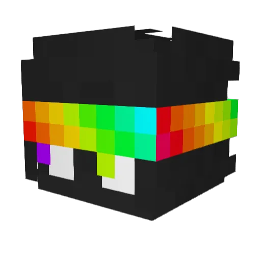 IVE___ Minecraft avatar head, 3D render