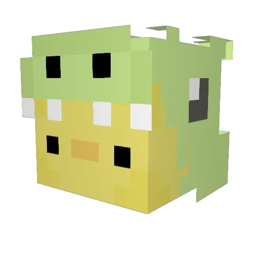 IVIads Minecraft avatar head, 3D render