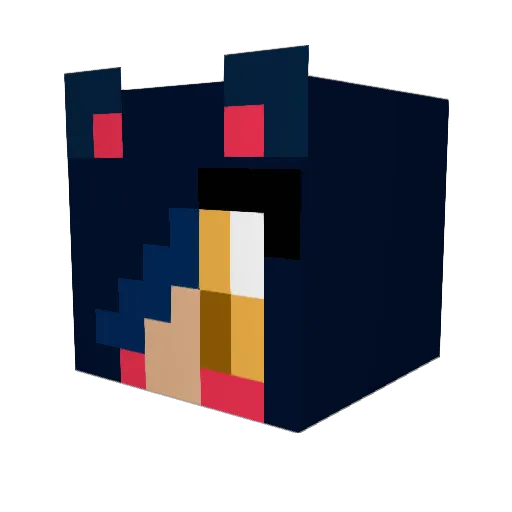 IVIoNsTa Minecraft avatar head, 3D render