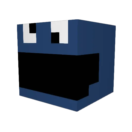 IVIonsterHD Minecraft avatar head, 3D render