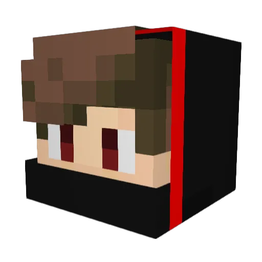 IVIuffin Minecraft avatar head, 3D render