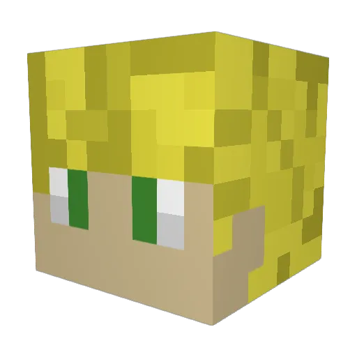 IVIurdocks Minecraft avatar head, 3D render