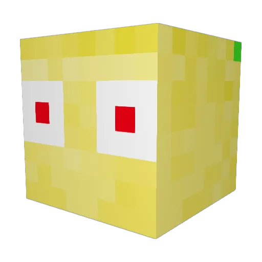 IVO979 Minecraft avatar head, 3D render