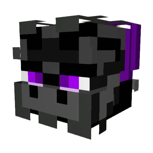 IVR_Dragon Minecraft avatar head, 3D render