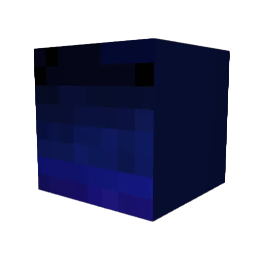 IVZVW Minecraft avatar head, 3D render