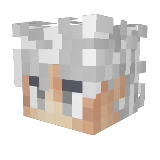 IV_Liez Minecraft avatar head, 3D render