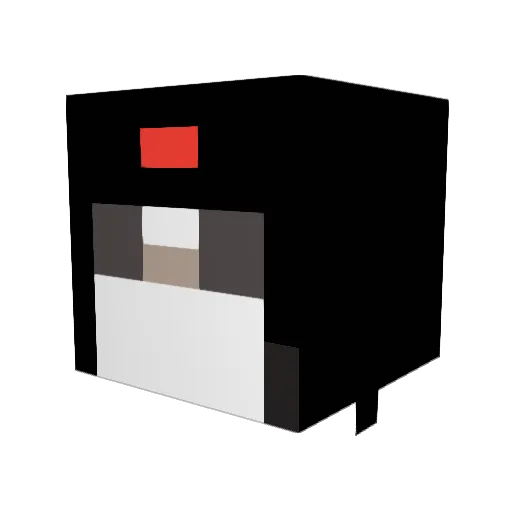 IV_Snxper Minecraft avatar head, 3D render