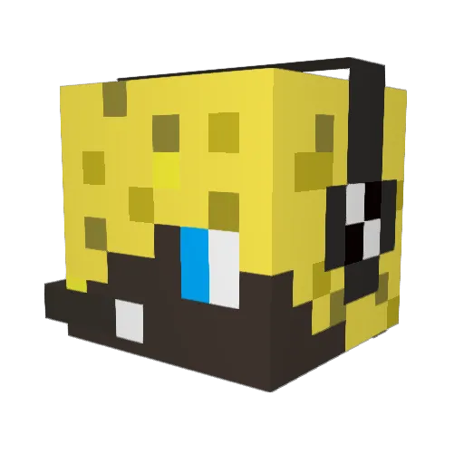 IValessI Minecraft avatar head, 3D render