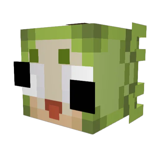 IVday Minecraft avatar head, 3D render