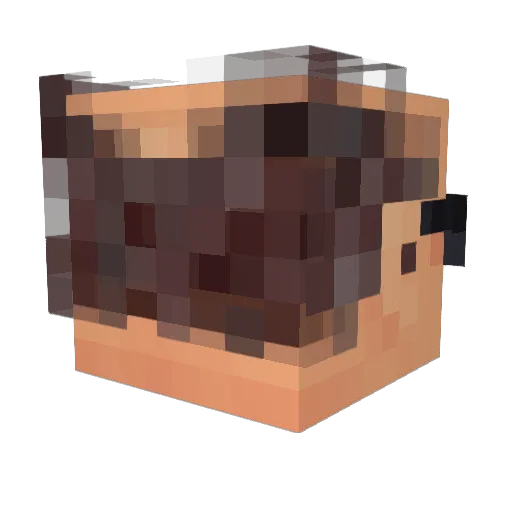 IVdrip Minecraft avatar head, 3D render