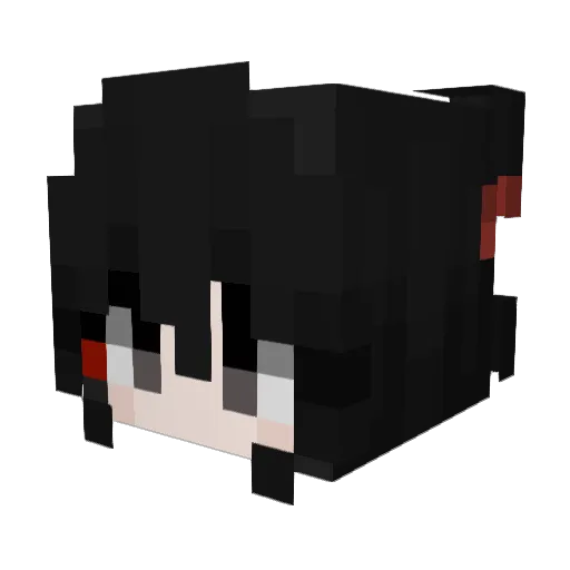 IVerzzXV Minecraft avatar head, 3D render