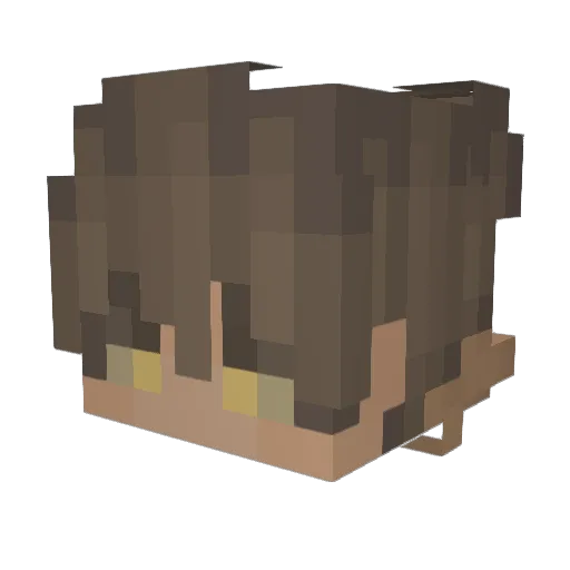 IVoRak Minecraft avatar head, 3D render