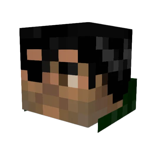 IVsem Minecraft avatar head, 3D render