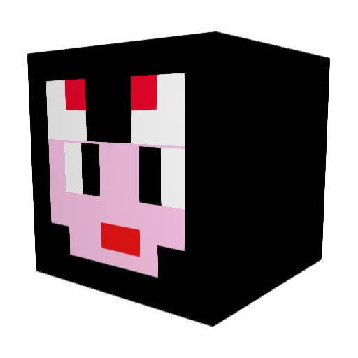 IWLS2004 Minecraft avatar head, 3D render
