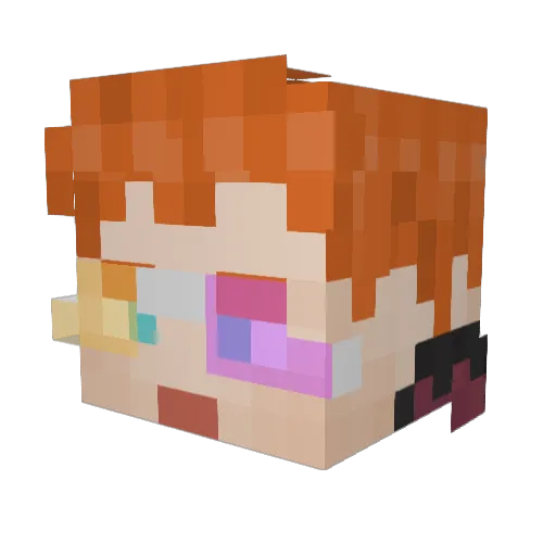 IWannaBeCube____ Minecraft avatar head, 3D render