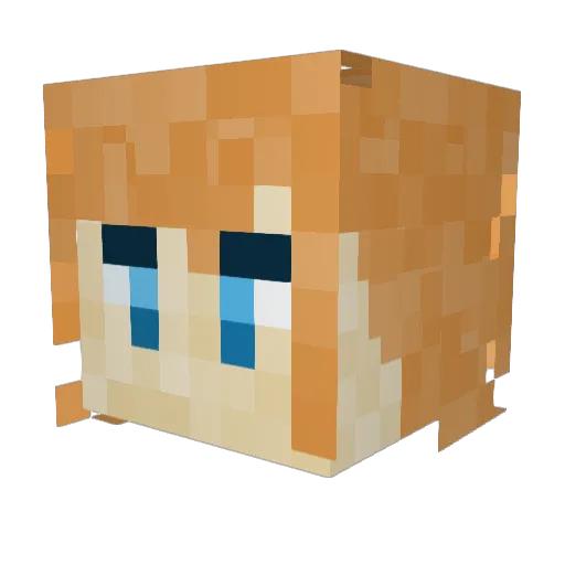 IWantaDrag0n Minecraft avatar head, 3D render