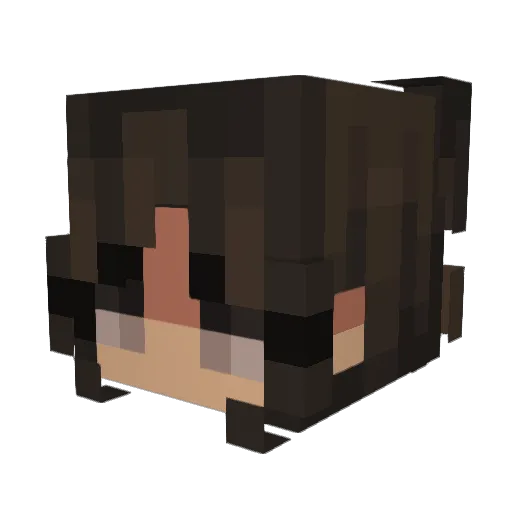 IWieldKeys Minecraft avatar head, 3D render