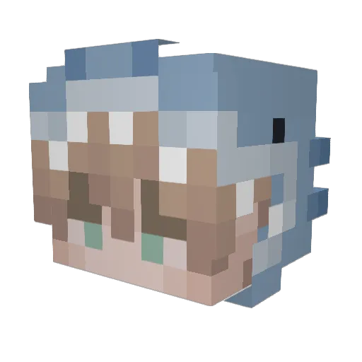 IWillAgree Minecraft avatar head, 3D render