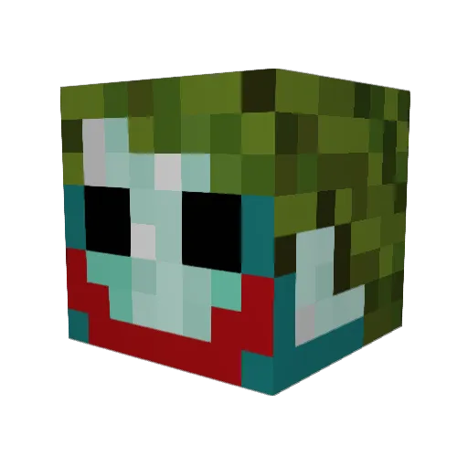 IWillHitYouuu Minecraft avatar head, 3D render