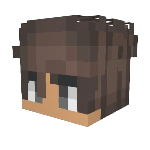 IWishToGetYou Minecraft avatar head, 3D render
