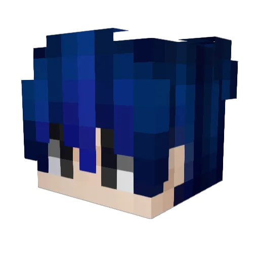 IWxsted Minecraft avatar head, 3D render