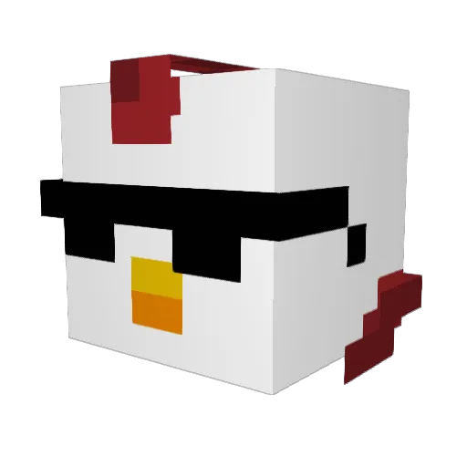 IXIIX2 Minecraft avatar head, 3D render