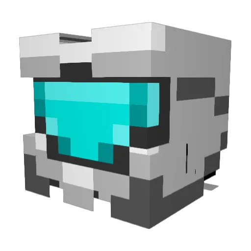 IXRED1X Minecraft avatar head, 3D render
