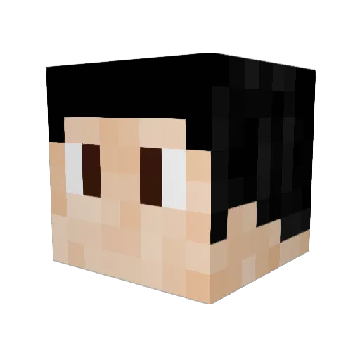IX_SIREN Minecraft avatar head, 3D render