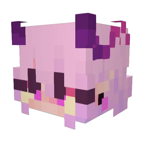 IXmanMX Minecraft avatar head, 3D render