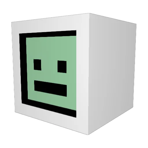 IYE_Do Minecraft avatar head, 3D render