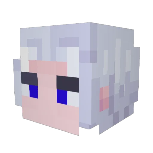 IYGEN Minecraft avatar head, 3D render