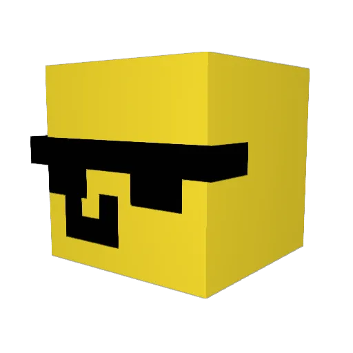 IYILLILL Minecraft avatar head, 3D render