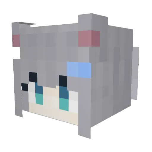 IYR321 Minecraft avatar head, 3D render