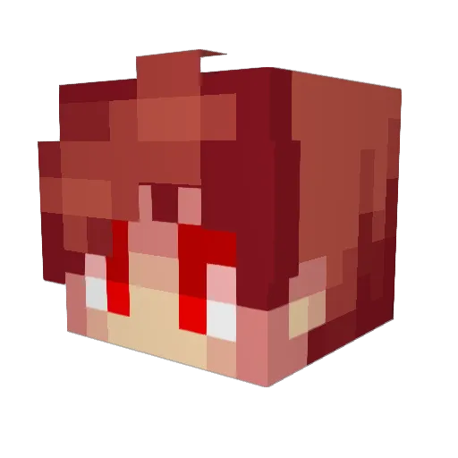 IYURAI Minecraft avatar head, 3D render