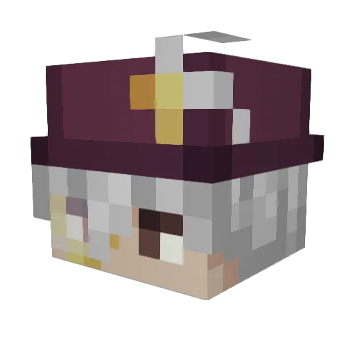 IZELava14 Minecraft avatar head, 3D render