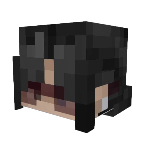 IZFDGGF Minecraft avatar head, 3D render