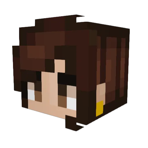 IZZIBOO9 Minecraft avatar head, 3D render