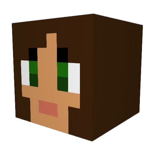 IZou_MB Minecraft avatar head, 3D render