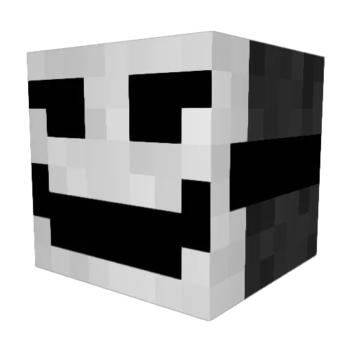 IZzak27 Minecraft avatar head, 3D render